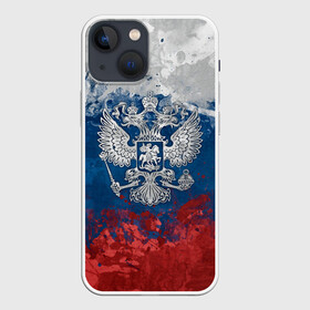 Чехол для iPhone 13 mini с принтом Россия в Курске,  |  | ru | rus | russia | team | герб | двуглавый | знак | империя | логотип | надпись | национальный | орел | патриот | родина | российская | россия | русич | русский | русь | рф | сборная | символ | спорт | страна