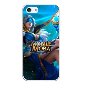 Чехол для iPhone 5/5S матовый с принтом mobile legends в Курске, Силикон | Область печати: задняя сторона чехла, без боковых панелей | Тематика изображения на принте: 5v5 | dota | game | heroes | legends | moba | mobile | mobile legends | mobile moba | pubg | pvp | герои | дети | для женщин | для мужчин | дота | игра | легенда | моба | мобла