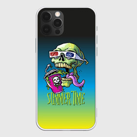 Чехол для iPhone 12 Pro Max с принтом Cool skull в Курске, Силикон |  | bones | grin | jaw | juice | skull | teeth | tongue | зубы | кости | оскал | очки | пасть | сок | череп | язык