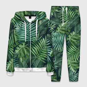 Мужской костюм 3D с принтом Тропики в Курске, 100% полиэстер | Манжеты и пояс оформлены тканевой резинкой, двухслойный капюшон со шнурком для регулировки, карманы спереди | summer | банановая | банановые | джунгли | зелень | краски | летняя | лето | листики | листы | листья | надпись | настроение | отдых | отпуск | пальма | пальмовые | пальмы | папоротник | пляжная | позитив