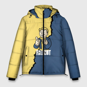 Мужская зимняя куртка 3D с принтом Fallout logo boy в Курске, верх — 100% полиэстер; подкладка — 100% полиэстер; утеплитель — 100% полиэстер | длина ниже бедра, свободный силуэт Оверсайз. Есть воротник-стойка, отстегивающийся капюшон и ветрозащитная планка. 

Боковые карманы с листочкой на кнопках и внутренний карман на молнии. | Тематика изображения на принте: boy | fallout | game | newvegas | nukacola | shelter | апокалипсис | вегас | война | игра | игроман | компьютерные | лого | логотип | логотипигры | наездник | оружие | персонажи | постапокалипсис | свобода | симулятор