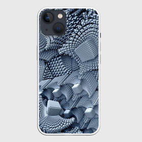 Чехол для iPhone 13 с принтом GREY в Курске,  |  | abstract | abstraction | color | fractal | geometry | paitnt | polygon | polygonal | psy | абстракция | геометрия | краски | неоновые | полигоны | психоделика | фрактал