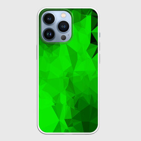 Чехол для iPhone 13 Pro с принтом GREEN в Курске,  |  | Тематика изображения на принте: abstract | abstraction | color | fractal | geometry | paitnt | polygon | polygonal | psy | абстракция | геометрия | краски | неоновые | полигоны | психоделика | фрактал