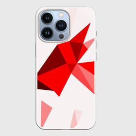 Чехол для iPhone 13 Pro с принтом GEOMETRY RED в Курске,  |  | Тематика изображения на принте: abstract | abstraction | color | fractal | geometry | paitnt | polygon | polygonal | psy | абстракция | геометрия | краски | неоновые | полигоны | психоделика | фрактал