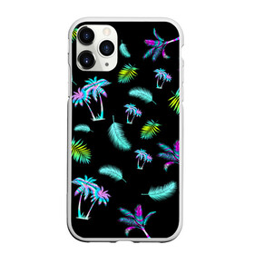 Чехол для iPhone 11 Pro Max матовый с принтом Tropiki в Курске, Силикон |  | брызги красок | кокос | космос | краска | летняя ночь | лето | лист пальмы | неон | неоновая пальма | пальма | перо | пляж