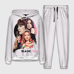 Женский костюм 3D (с толстовкой) с принтом blackpink в Курске,  |  | black  pink | blackpink | jennie | jisoo | k pop | lalisa | группа | к поп | корейская группа | розовый | черный