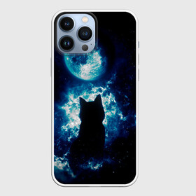 Чехол для iPhone 13 Pro Max с принтом Кот силуэт луна ночь звезды в Курске,  |  | астрономия | дымка | животные | звезды | звери | кот | котейка | котик | котэ | котя | кошка | луна | лунный кошак | месяц | мистика | мяу | ночь | нэко | ня | полнодуние | романтика | силуэт