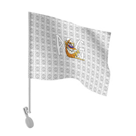 Флаг для автомобиля с принтом POG в Курске, 100% полиэстер | Размер: 30*21 см | 1994 | 90е | oldschool | pogs | retro | капсы | кэпсы | сотки | фишки