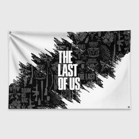 Флаг-баннер с принтом THE LAST OF US 2 в Курске, 100% полиэстер | размер 67 х 109 см, плотность ткани — 95 г/м2; по краям флага есть четыре люверса для крепления | cicadas | fireflies | naughty dog | the last of us | the last of us part 2 | tlou | tlou2 | джоэл | последние из нас | цикады | элли