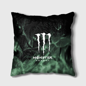 Подушка 3D с принтом MONSTER ENERGY в Курске, наволочка – 100% полиэстер, наполнитель – холлофайбер (легкий наполнитель, не вызывает аллергию). | состоит из подушки и наволочки. Наволочка на молнии, легко снимается для стирки | adrenalin | energy monster | monster | monster energy | monstr | sport | адреналин | монстер | монстр | напиток | спорт | энергетик