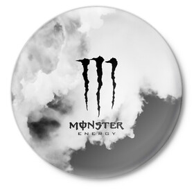 Значок с принтом MONSTER ENERGY в Курске,  металл | круглая форма, металлическая застежка в виде булавки | adrenalin | energy monster | monster | monster energy | monstr | sport | адреналин | монстер | монстр | напиток | спорт | энергетик