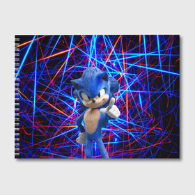 Альбом для рисования с принтом Sonic в Курске, 100% бумага
 | матовая бумага, плотность 200 мг. | game | sonic | sonic the hedgehog | видеоигра | доктор эггман | ёж | ёж соник | игра | сега | синий антропоморфный ёж | соник | соник в кино