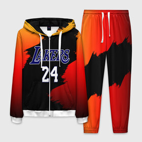 Мужской костюм 3D с принтом Los Angeles Lakers / Kobe Brya в Курске, 100% полиэстер | Манжеты и пояс оформлены тканевой резинкой, двухслойный капюшон со шнурком для регулировки, карманы спереди | 24 | kobe | kobe bean bryant | lakers | los angeles | американский баскетболист | баскетбол | баскетболист | коби | коби бин брайант | лейкерс | лос анджелес | нью йорк