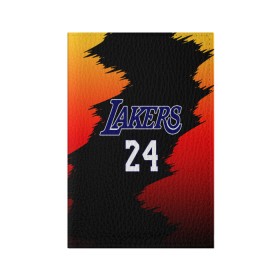 Обложка для паспорта матовая кожа с принтом Los Angeles Lakers / Kobe Brya в Курске, натуральная матовая кожа | размер 19,3 х 13,7 см; прозрачные пластиковые крепления | Тематика изображения на принте: 24 | kobe | kobe bean bryant | lakers | los angeles | американский баскетболист | баскетбол | баскетболист | коби | коби бин брайант | лейкерс | лос анджелес | нью йорк