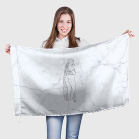 Флаг 3D с принтом Афродита в Курске, 100% полиэстер | плотность ткани — 95 г/м2, размер — 67 х 109 см. Принт наносится с одной стороны | афродита | скульптура | статуя