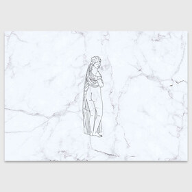 Поздравительная открытка с принтом Афродита в Курске, 100% бумага | плотность бумаги 280 г/м2, матовая, на обратной стороне линовка и место для марки
 | афродита | скульптура | статуя