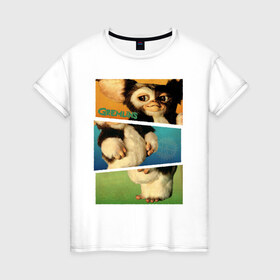 Женская футболка хлопок с принтом Собери героя в Курске, 100% хлопок | прямой крой, круглый вырез горловины, длина до линии бедер, слегка спущенное плечо | gizmo | gremlins | magwai | vdzajul | гизмо | гремлины | магвай