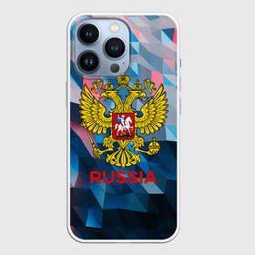 Чехол для iPhone 13 Pro с принтом RUSSIA в Курске,  |  | russia | russia sport | народный | народный стиль | отечество | патриот | роспись | россия | россия спорт | русский | спорт | триколор | узоры | флаг | я русский