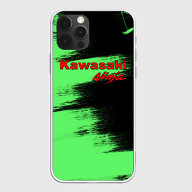 Чехол для iPhone 12 Pro Max с принтом Kawasaki в Курске, Силикон |  | Тематика изображения на принте: kawasaki | moto | ninja | брызги | дорога | кавасаки | краска | мотоцикл | надпись | неон | ниндзя | паутина | скорость | текстура