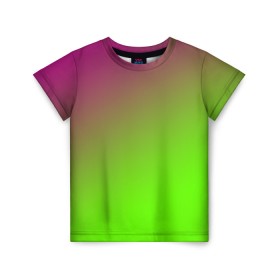 Детская футболка 3D с принтом Кислотная в Курске, 100% гипоаллергенный полиэфир | прямой крой, круглый вырез горловины, длина до линии бедер, чуть спущенное плечо, ткань немного тянется | gradient | summer | textures | tie dye | абстракт | градиент | лето | переход | радуга | тай дай | текстура | текстуры | хиппи | цвета