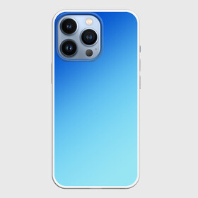 Чехол для iPhone 13 Pro с принтом blue в Курске,  |  | gradient | summer | textures | tie dye | абстракт | градиент | лето | море | небо | переход | радуга | синяя | тай дай | текстура | текстуры | хиппи | цвета