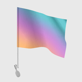 Флаг для автомобиля с принтом градиент в Курске, 100% полиэстер | Размер: 30*21 см | gradient | summer | textures | tie dye | абстракт | градиент | лето | переход | радуга | тай дай | текстура | текстуры | хиппи | цвета