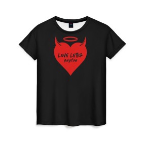 Женская футболка 3D с принтом Payton в Курске, 100% полиэфир ( синтетическое хлопкоподобное полотно) | прямой крой, круглый вырез горловины, длина до линии бедер | love | moormeier | payton | блоггер | блогер | дьявол | мумайер | мурмаер | мурмайер | пайтон | пейтон | пэйтон | сердце | танцы | тик ток