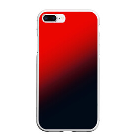 Чехол для iPhone 7Plus/8 Plus матовый с принтом RED в Курске, Силикон | Область печати: задняя сторона чехла, без боковых панелей | gradient | summer | textures | tie dye | абстракт | градиент | красная | лето | переход | радуга | тай дай | текстура | текстуры | хиппи | цвета