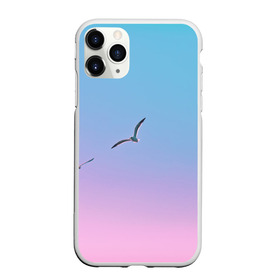 Чехол для iPhone 11 Pro матовый с принтом чайки птицы полет градиент в Курске, Силикон |  | Тематика изображения на принте: градиент | закат | минимализм | небо | полет | природа | просто | птицы | рассвет | чайки