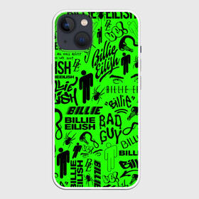 Чехол для iPhone 13 с принтом BILLIE EILISH | БИЛЛИ АЙЛИШ LOGOBOMBING в Курске,  |  | be | billie | billie eilish | blohsh | ghoul | logobombing | билли | билли айлиш | биляш | логобомбинг