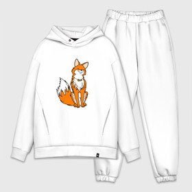 Мужской костюм хлопок OVERSIZE с принтом Довольный Лис в Курске,  |  | cute | fox | аниме | девушкам | дикие | друзья | животные | зверек | зверюшки | каваи | лапы | лес | лесные | лис | лиса | лисенок | лисичка | милые | мордочка | няшные | питомец | прикольный | пушистик