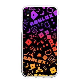 Чехол для iPhone XS Max матовый с принтом Roblox в Курске, Силикон | Область печати: задняя сторона чехла, без боковых панелей | dynablocks | for kids | funny | roblox | robux | roleplay | белый | блоки | вселенная | герои | красный | кубики | роблокс | симулятор