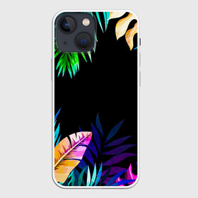 Чехол для iPhone 13 mini с принтом Тропическая Ночь в Курске,  |  | nature | summer | азия | бали | бамбук | деревья | джунгли | жара | зелень | кусты | лес | летний | лето | листья | море | острова | отдых | отпуск | пальмы | папоротник | пляж | природа | растения | солнце