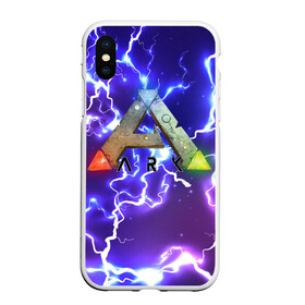 Чехол для iPhone XS Max матовый с принтом Ark Survival Evolved (Z) в Курске, Силикон | Область печати: задняя сторона чехла, без боковых панелей | ark survival evolved | dino | game | динозавр | игры