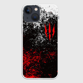 Чехол для iPhone 13 mini с принтом ВЕДЬМАК   THE WITCHER в Курске,  |  | geralt | the witcher | the witcher wild hunt | witcher | wolf | аард | аксий | ведьмак | ведьмак 3 | волк | геральт | игни | ирден | йенифер | квен | охотник | трисс | цири