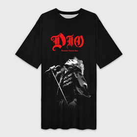 Платье-футболка 3D с принтом Dio 6 в Курске,  |  | dio | hard | rock | ronnie james dio | дио | рок | хард