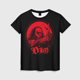 Женская футболка 3D с принтом Dio #13 в Курске, 100% полиэфир ( синтетическое хлопкоподобное полотно) | прямой крой, круглый вырез горловины, длина до линии бедер | dio | hard | rock | ronnie james dio | дио | рок | хард