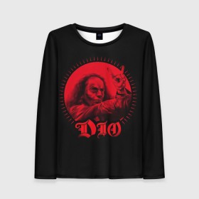 Женский лонгслив 3D с принтом Dio #13 в Курске, 100% полиэстер | длинные рукава, круглый вырез горловины, полуприлегающий силуэт | dio | hard | rock | ronnie james dio | дио | рок | хард
