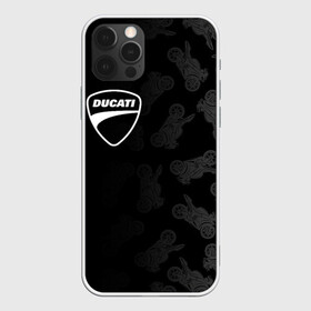 Чехол для iPhone 12 Pro с принтом DUCATI [1] в Курске, силикон | область печати: задняя сторона чехла, без боковых панелей | ducati | moto | дукати | мото | мотоцикл