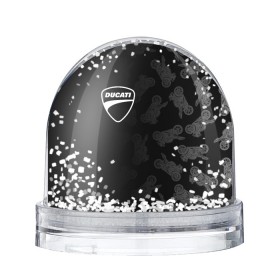Снежный шар с принтом DUCATI [1] в Курске, Пластик | Изображение внутри шара печатается на глянцевой фотобумаге с двух сторон | ducati | moto | дукати | мото | мотоцикл