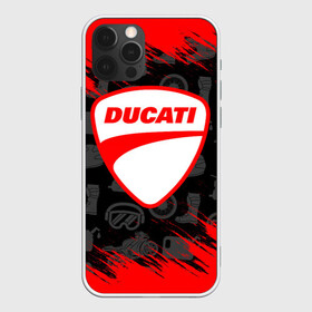 Чехол для iPhone 12 Pro с принтом DUCATI [2] в Курске, силикон | область печати: задняя сторона чехла, без боковых панелей | ducati | moto | дукати | мото | мотоцикл