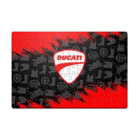 Пазл магнитный 126 элементов с принтом DUCATI [2] в Курске, полимерный материал с магнитным слоем | 126 деталей, размер изделия —  180*270 мм | Тематика изображения на принте: ducati | moto | дукати | мото | мотоцикл