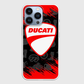 Чехол для iPhone 13 Pro с принтом DUCATI [2] в Курске,  |  | Тематика изображения на принте: ducati | moto | дукати | мото | мотоцикл