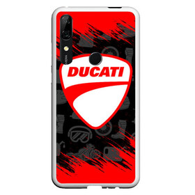 Чехол для Honor P Smart Z с принтом DUCATI [2] в Курске, Силикон | Область печати: задняя сторона чехла, без боковых панелей | ducati | moto | дукати | мото | мотоцикл