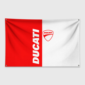 Флаг-баннер с принтом DUCATI [4] в Курске, 100% полиэстер | размер 67 х 109 см, плотность ткани — 95 г/м2; по краям флага есть четыре люверса для крепления | ducati | moto | дукати | мото | мотоцикл