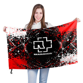 Флаг 3D с принтом RAMMSTEIN | РАМШТАЙН в Курске, 100% полиэстер | плотность ткани — 95 г/м2, размер — 67 х 109 см. Принт наносится с одной стороны | lindemann | lm | rammstein | rock | кристиан лоренц | линдеманн | лм | музыка | рамштайн | рок | тилль линдеманн