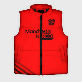 Мужской жилет утепленный 3D с принтом Манчестер Юнайтед Красный 2020 в Курске,  |  | manchester unitid | manunited | mu. | англия | апл | манчестер юнайтед | манюнайтед | мю