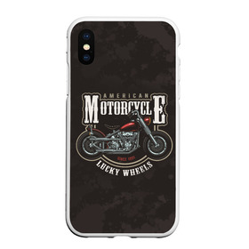 Чехол для iPhone XS Max матовый с принтом American Motorcycle (Z) в Курске, Силикон | Область печати: задняя сторона чехла, без боковых панелей | 2020 | auto | bike | moto | motorcycle | sport | авто | автомобиль | автомобильные | байк | бренд | марка | машины | мото | мотоциклы | спорт