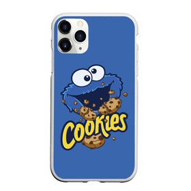 Чехол для iPhone 11 Pro матовый с принтом Cookies в Курске, Силикон |  | cookie | cookiemonster | delicious | eat | monster | yummy | еда | коржик | куки | кукимонстр | монстр | печенье | сезам | сладости | улица | улицасезам