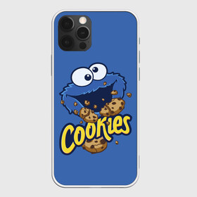 Чехол для iPhone 12 Pro Max с принтом Cookies в Курске, Силикон |  | cookie | cookiemonster | delicious | eat | monster | yummy | еда | коржик | куки | кукимонстр | монстр | печенье | сезам | сладости | улица | улицасезам